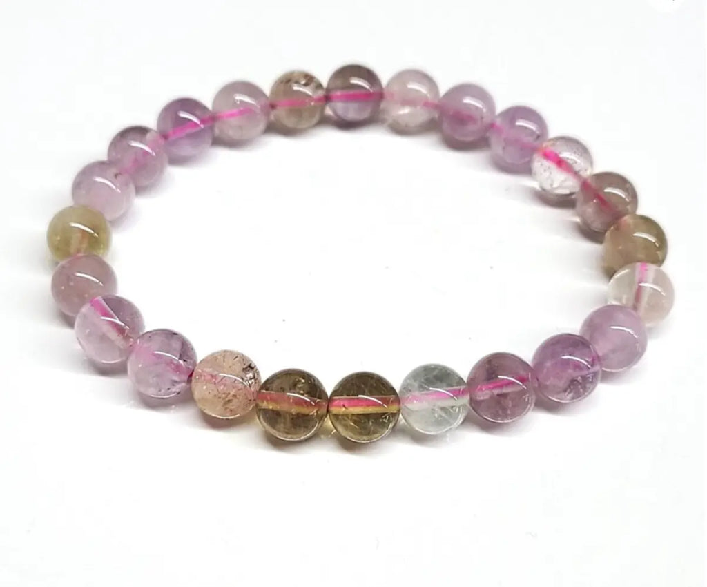 Auralite 23 Round Bead Bracelet 8mm - Ancient Wisdom | Bracelets | Wiccan Center
