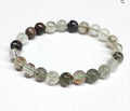 Green Phantom Quartz Round Bead Bracelet 8mm - Healing Growth | Bracelets | Wiccan Center