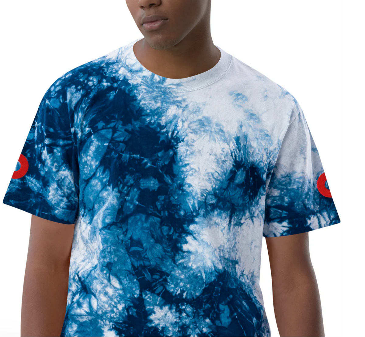 Embroidered Phish Oversized Tie-Dye T-Shirt | Blue Fishman Donut Shirt | | Wiccan Center