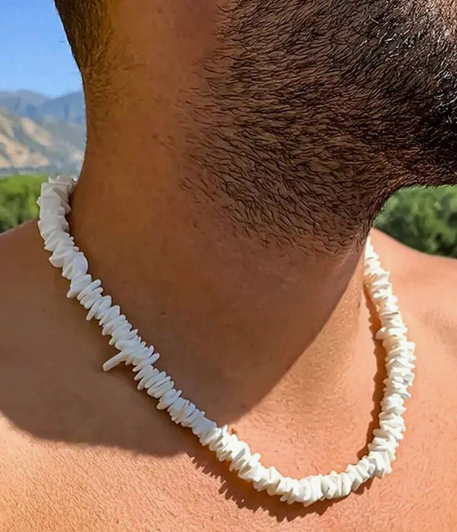 White Puka Shell Chakra Necklace – Zen-Inspired Natural Shell Jewelry | | Wiccan Center
