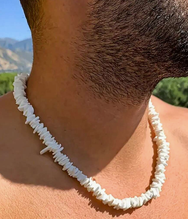 White Puka Shell Chakra Necklace – Zen-Inspired Natural Shell Jewelry | | Wiccan Center