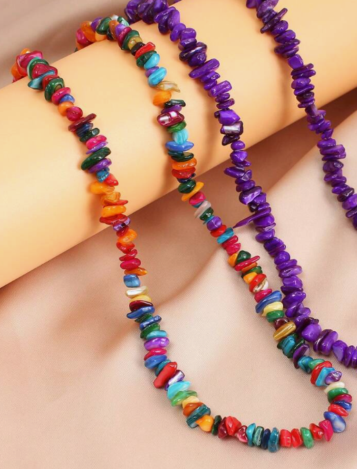Vibrant Rainbow Puka Shell Necklace – Pride-Inspired Statement Jewelry | | Wiccan Center