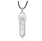Howlite Bullet Point Necklace | Chains and Necklaces | Wiccan Center