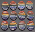 Chakra Crystal Palm Stone – Natural Worry Stone (1.4 x 1.8 inches) | | Wiccan Center