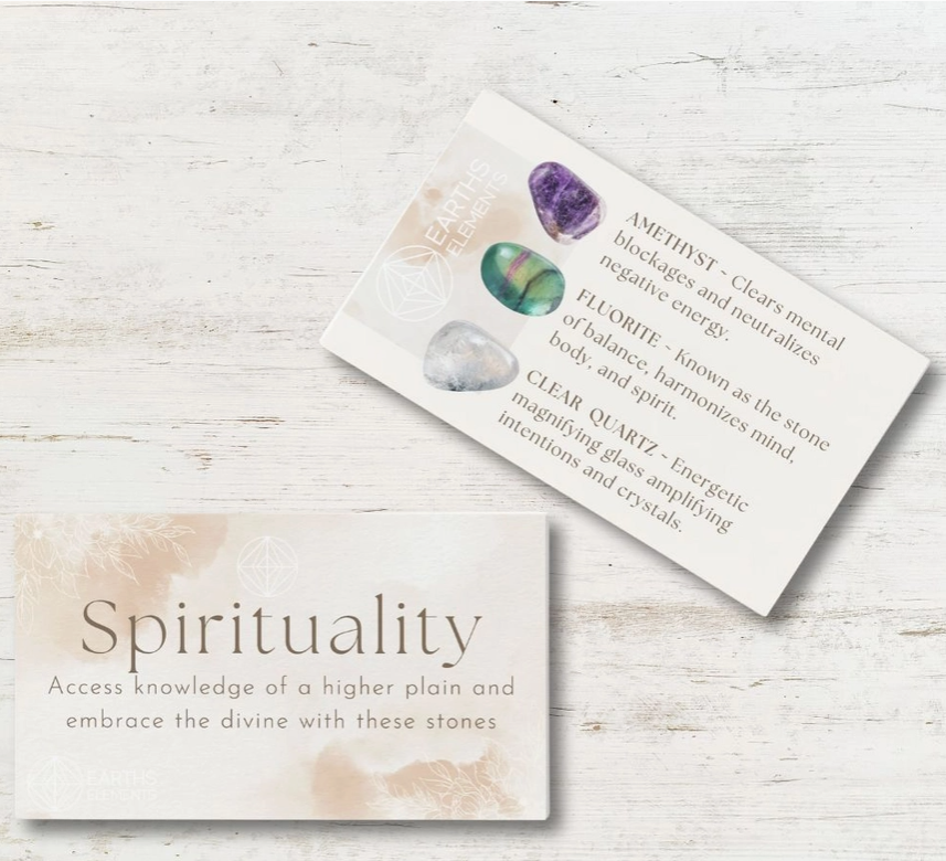Intentions Bracelet Set – Spirituality (Clear Quartz, Amethyst & Fluorite) | | Wiccan Center