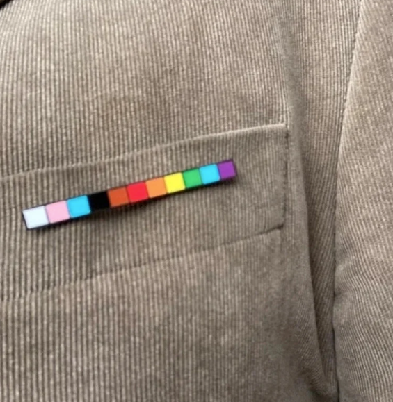 Progress Pride Flag Brooch – Inclusive LGBTQ+ Pin | | Wiccan Center