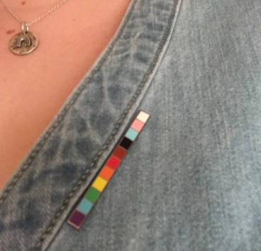 Progress Pride Flag Brooch – Inclusive LGBTQ+ Pin | | Wiccan Center