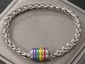 🌈 Stainless Steel Rainbow Charm Bracelet – LGBTQ+ Pride Jewelry | | Wiccan Center