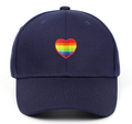 🌈 Pride Heart Embroidered Baseball Cap – Unisex Adjustable Hat (Lots of Color Choices!) | | Wiccan Center