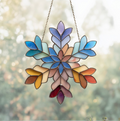Boho Snowflake Stained Glass Pattern and PNG | Crafting Patterns & Molds | Wiccan Center