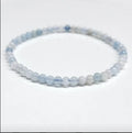 Aquamarine Round Bead Bracelet - Emotional Healing | Bracelets | Wiccan Center
