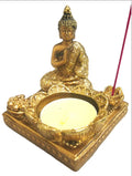 Tea Light and Incense Holder - Sitting Buddha | Incense Burners | Wiccan Center