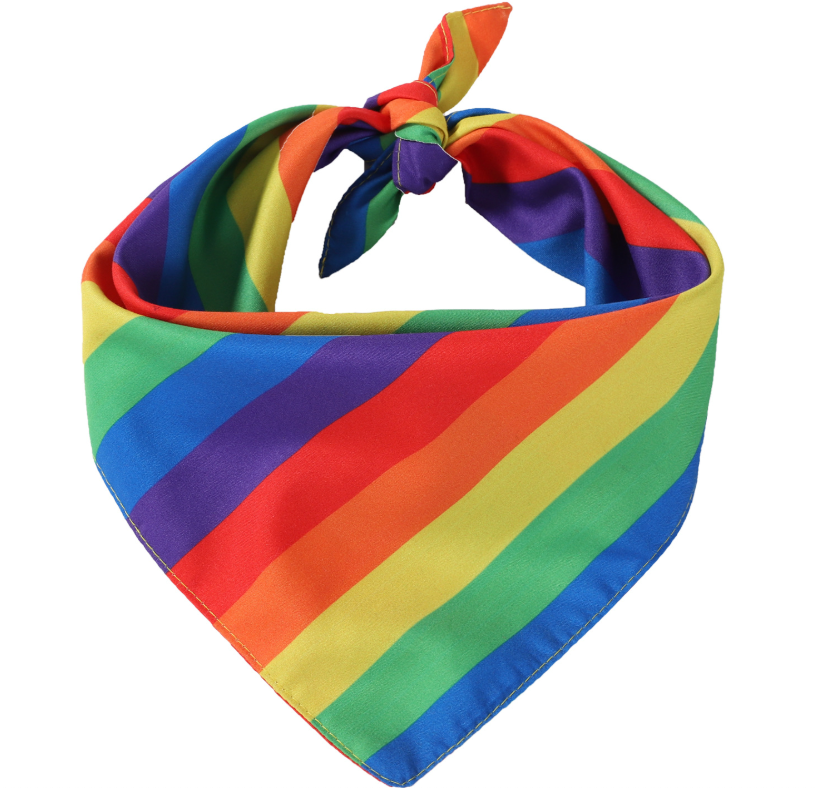 LGBTQ+ Pride Rainbow Pet Bandana Scarf – Adjustable Dog & Cat Bandana - Pride Pet Accessory | | Wiccan Center