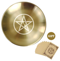 Gold Altar Plates | incense holder | Wiccan Center