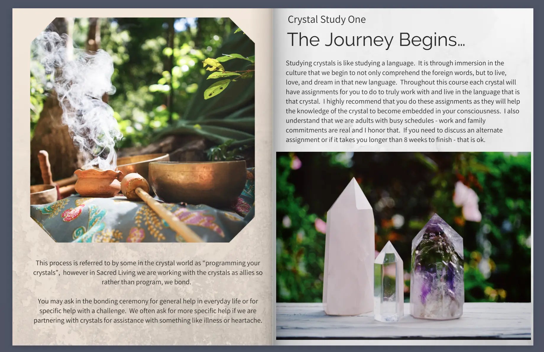 Sacred Crystals Course | Sacred Book Store | Wiccan Center