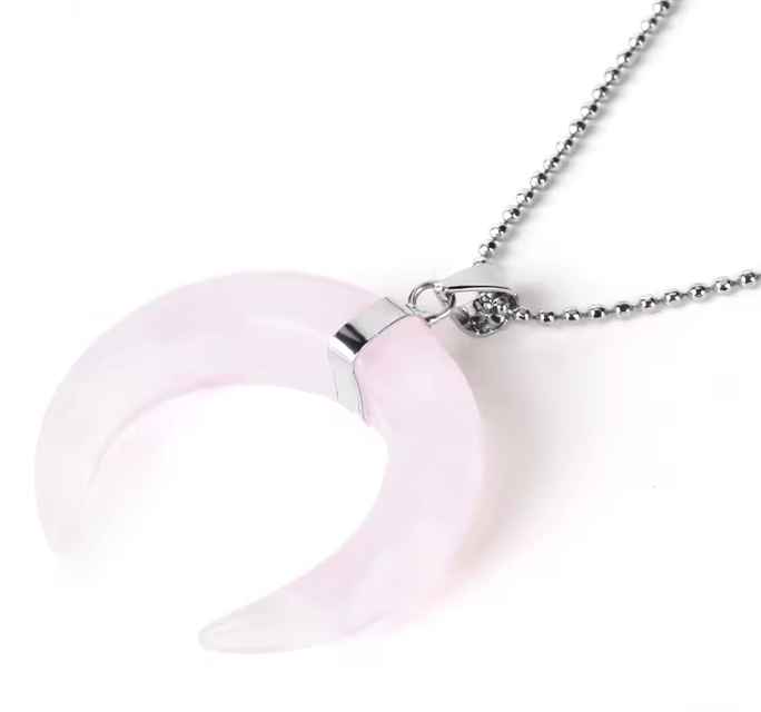 Crystal Crescent Moon Necklaces | necklace | Wiccan Center