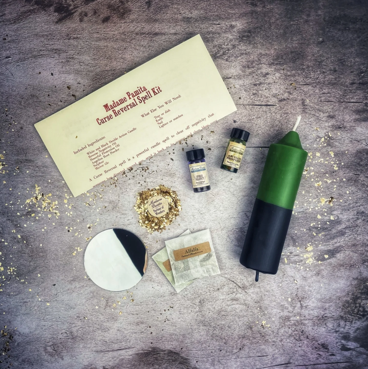 Curse Reversal Candle Spell Kit - Break Curses & Send Negativity Back | Candle Spell Kit | Wiccan Center