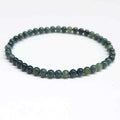 Moss Agate Round Bead Bracelet - Nature Renewal | Bracelets | Wiccan Center