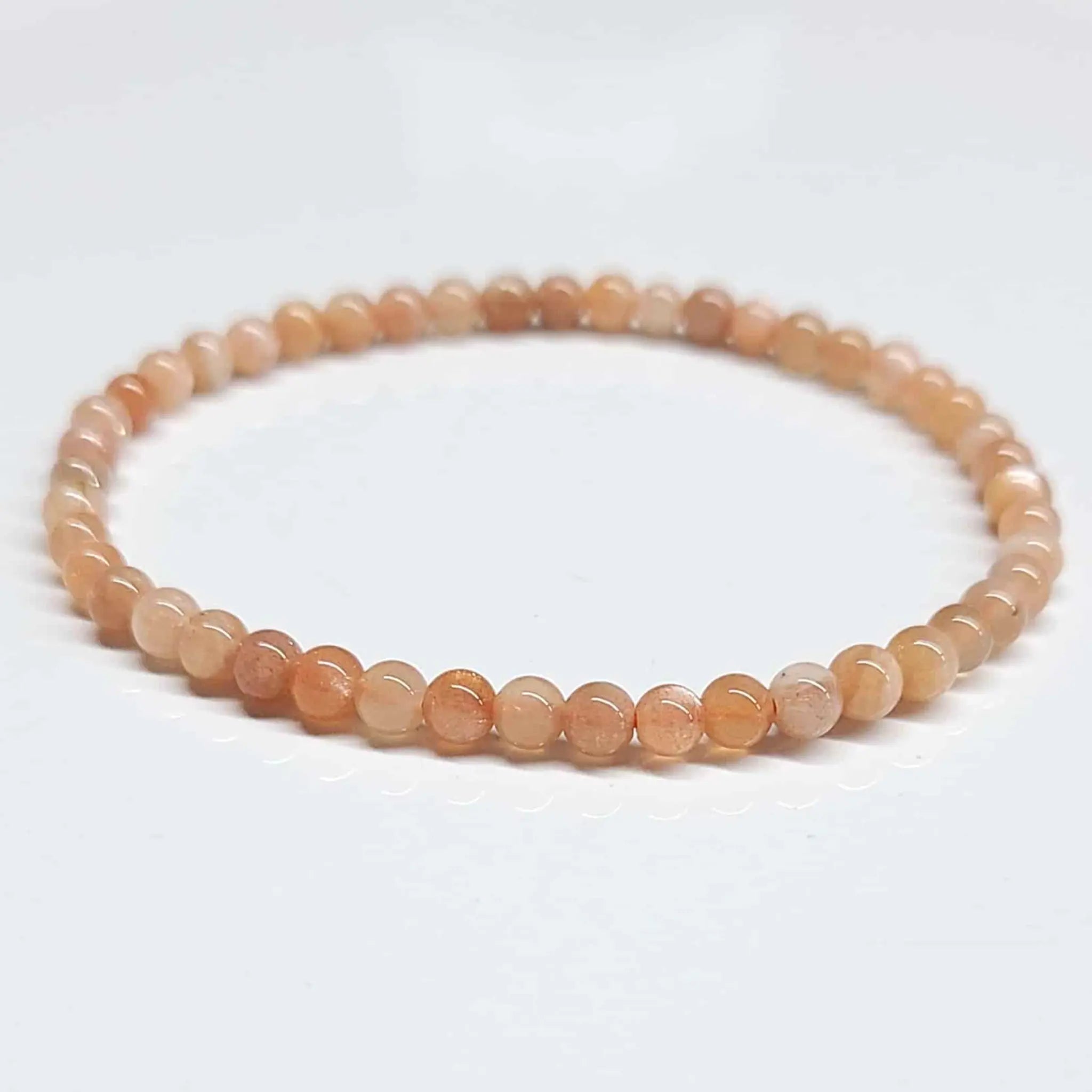 Moonstone Round Bead Bracelet - Traveler's Blessing | Bracelets | Wiccan Center