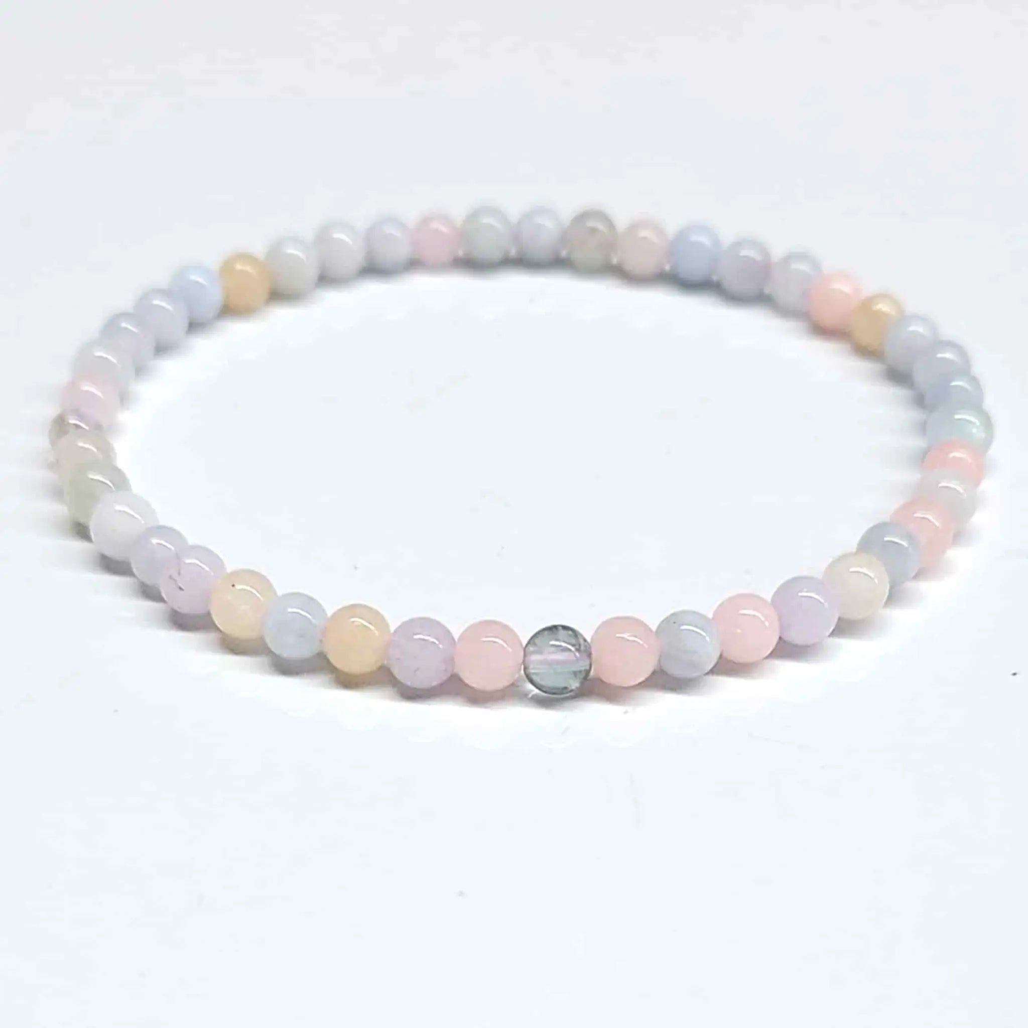 Morganite Round Bead Bracelet - Gentle Healing | Bracelets | Wiccan Center