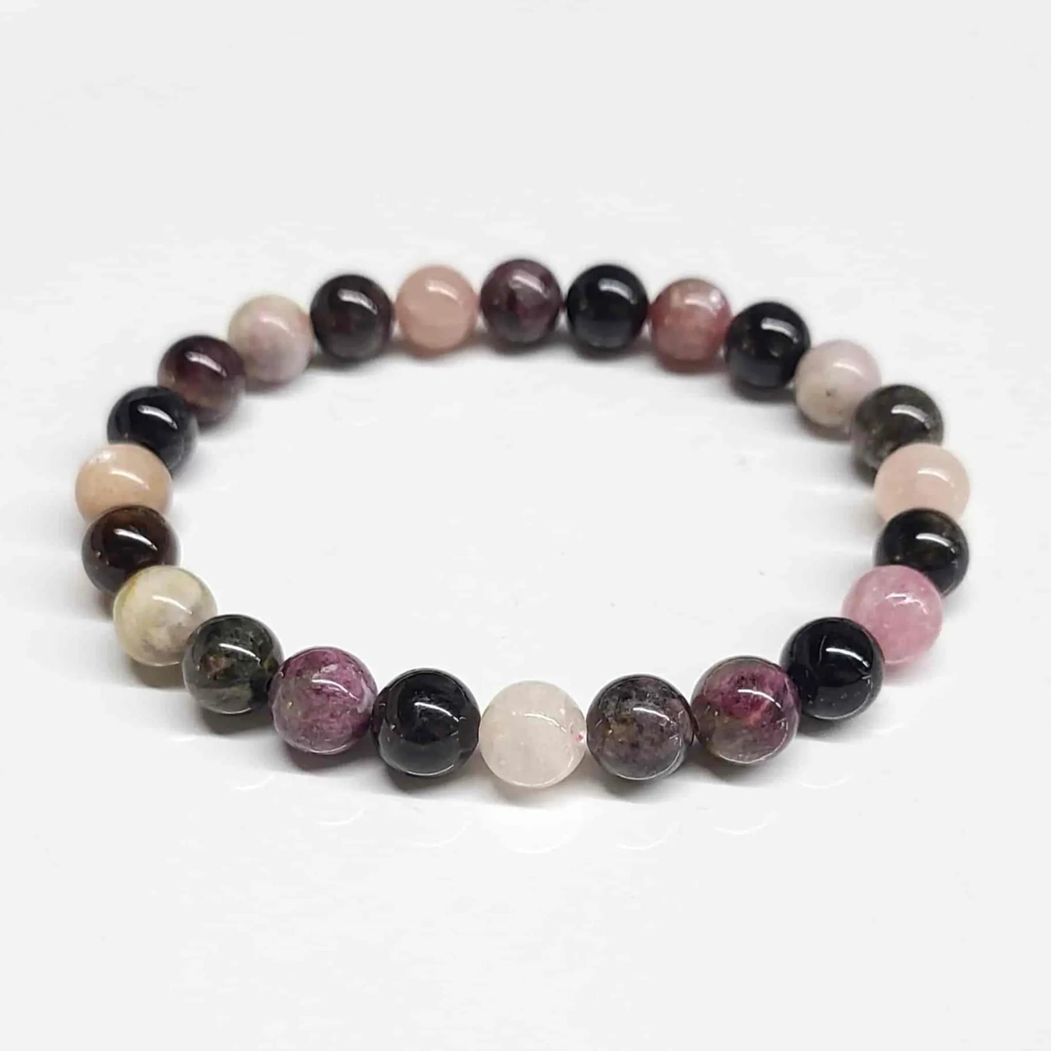 Multi-Tourmaline Round Bead Bracelet - Lightness of Being | Bracelets | Wiccan Center