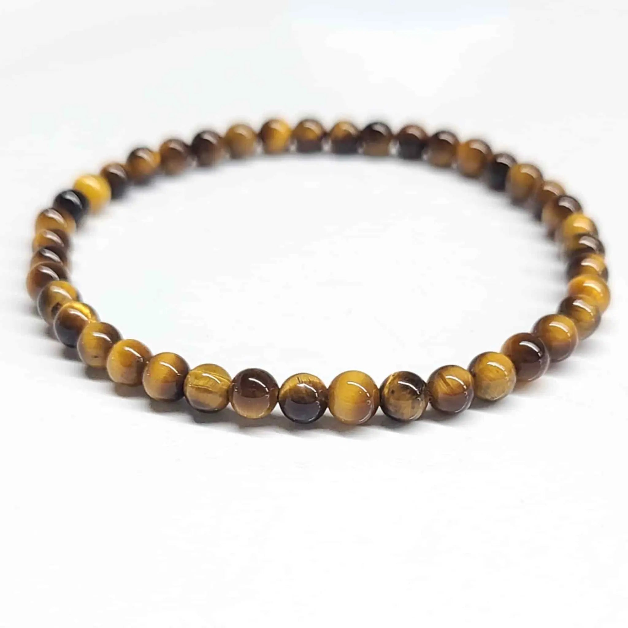 Tiger Eye Round Bead Bracelet - Grounded Confidence | Bracelets | Wiccan Center