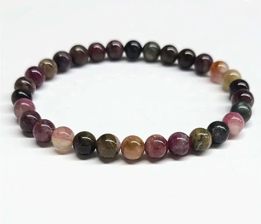 Multi-Tourmaline Round Bead Bracelet - Lightness of Being | Bracelets | Wiccan Center