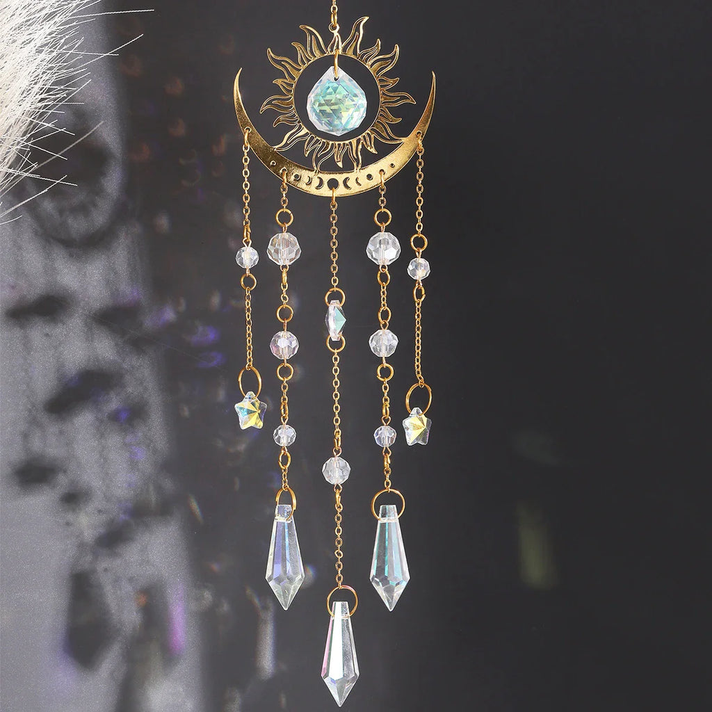 Moon Phase Crystal Sun Catcher