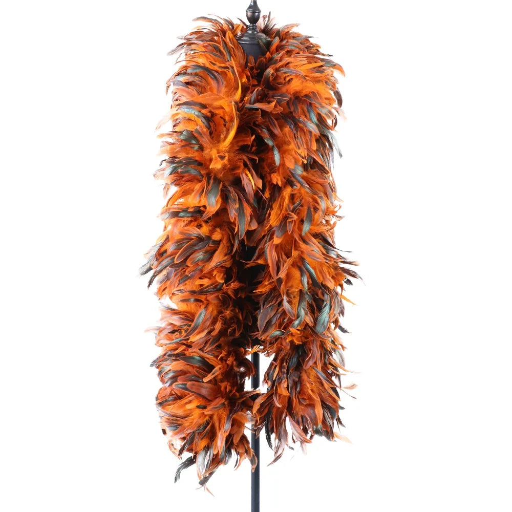 Natural Fluffy Rooster Feather Marabou Boa | Feather Boas | Wiccan Center