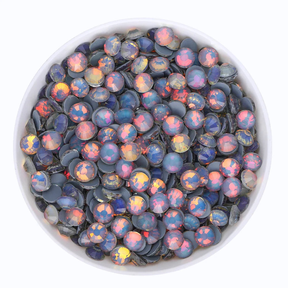 SS6-SS30 Mocha Opal Coral Reef Flatback Glass Non-Hotfix Rhinestones | Non-Hotfix | Wiccan Center