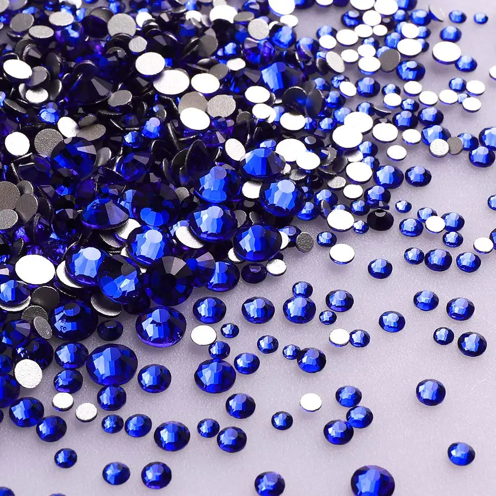 1440PCS SS3-SS20 Mix Size Non-Hotfix Glass FlatBack Rhinestones | Non-Hotfix | Wiccan Center