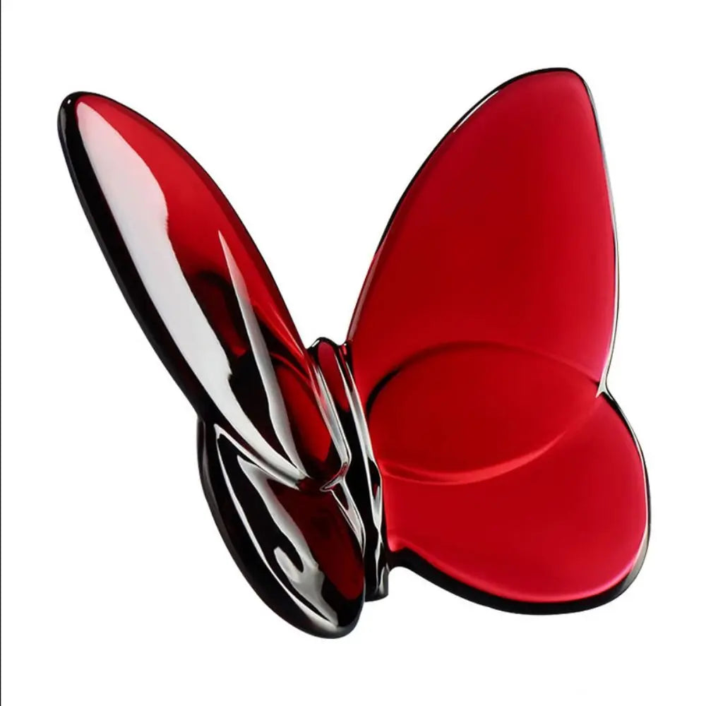 Multiple Color Crystal Butterfly Figurines Super Winkling Reflective Glass Butterfly Ornament Vivid Home Decor