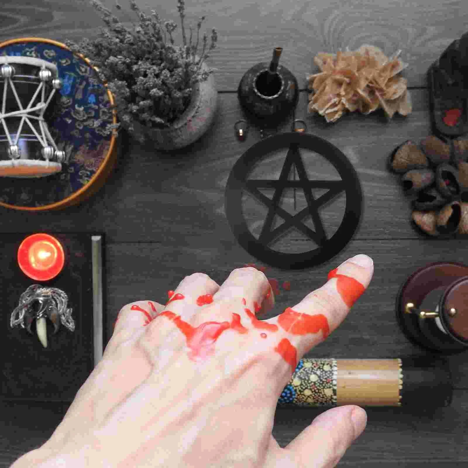 Wood Pentacle Altar Tiles | Altar Tile | Wiccan Center