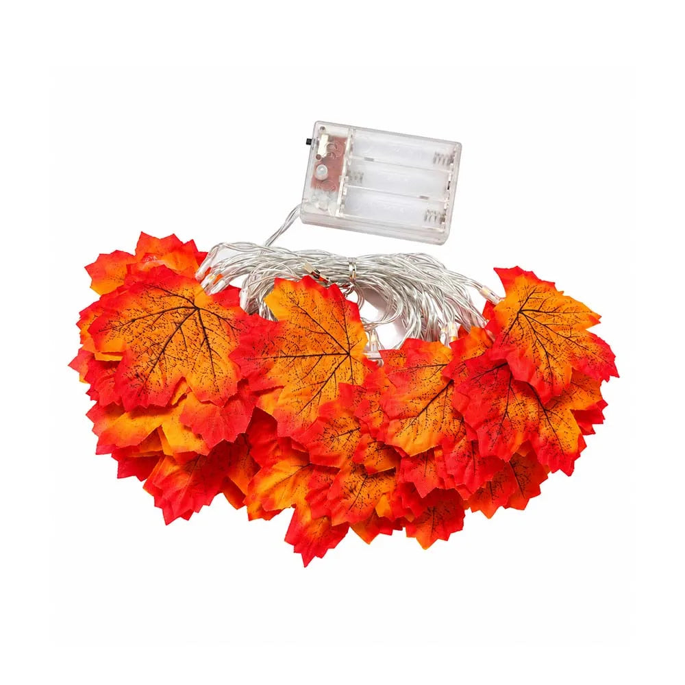 Halloween Maple Leaf String Lights 2/3/6M Garland Decoration | | Wiccan Center
