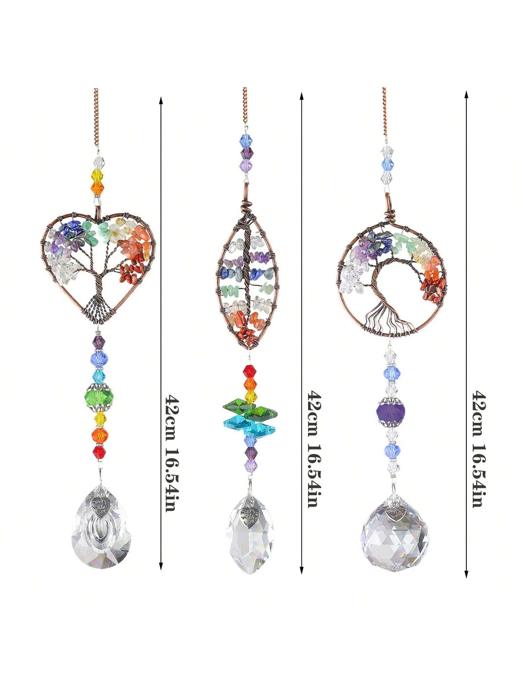 Tree of Life Crystal Suncatchers for Windows Hanging Sun Catchers Decor with Prisms for Home Indoor Outdoor Car Making Rainbows | | Wiccan Center