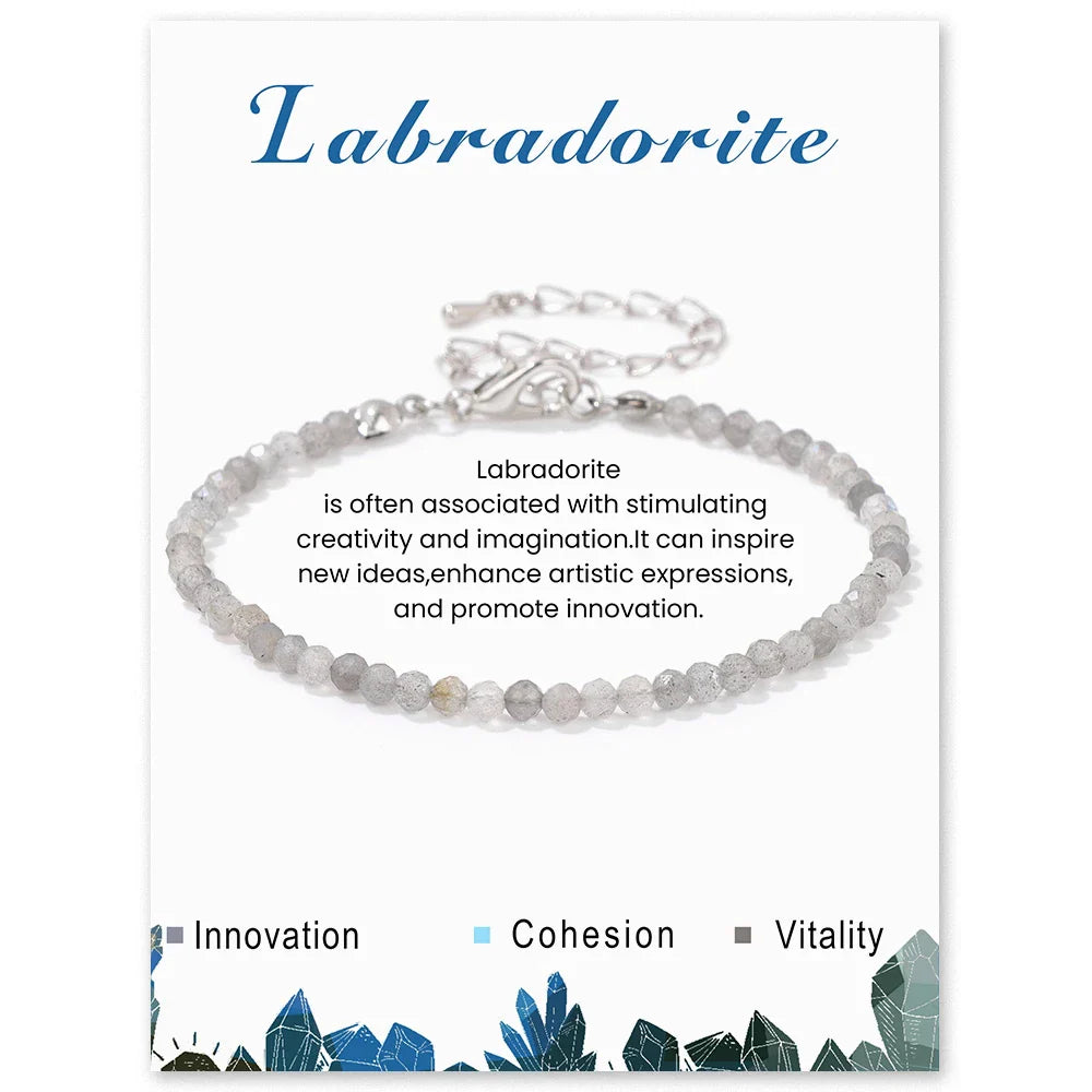 Faceted Gemstone Bead Bracelets | bracelets | Wiccan Center