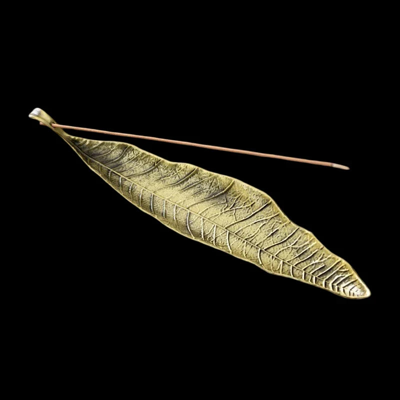 Japanese Style 21cm Zen Fishing Man Incense Burner Metal One Leaf Sandalwood Incense Sticks Holder Alloy Home Decor Ornaments