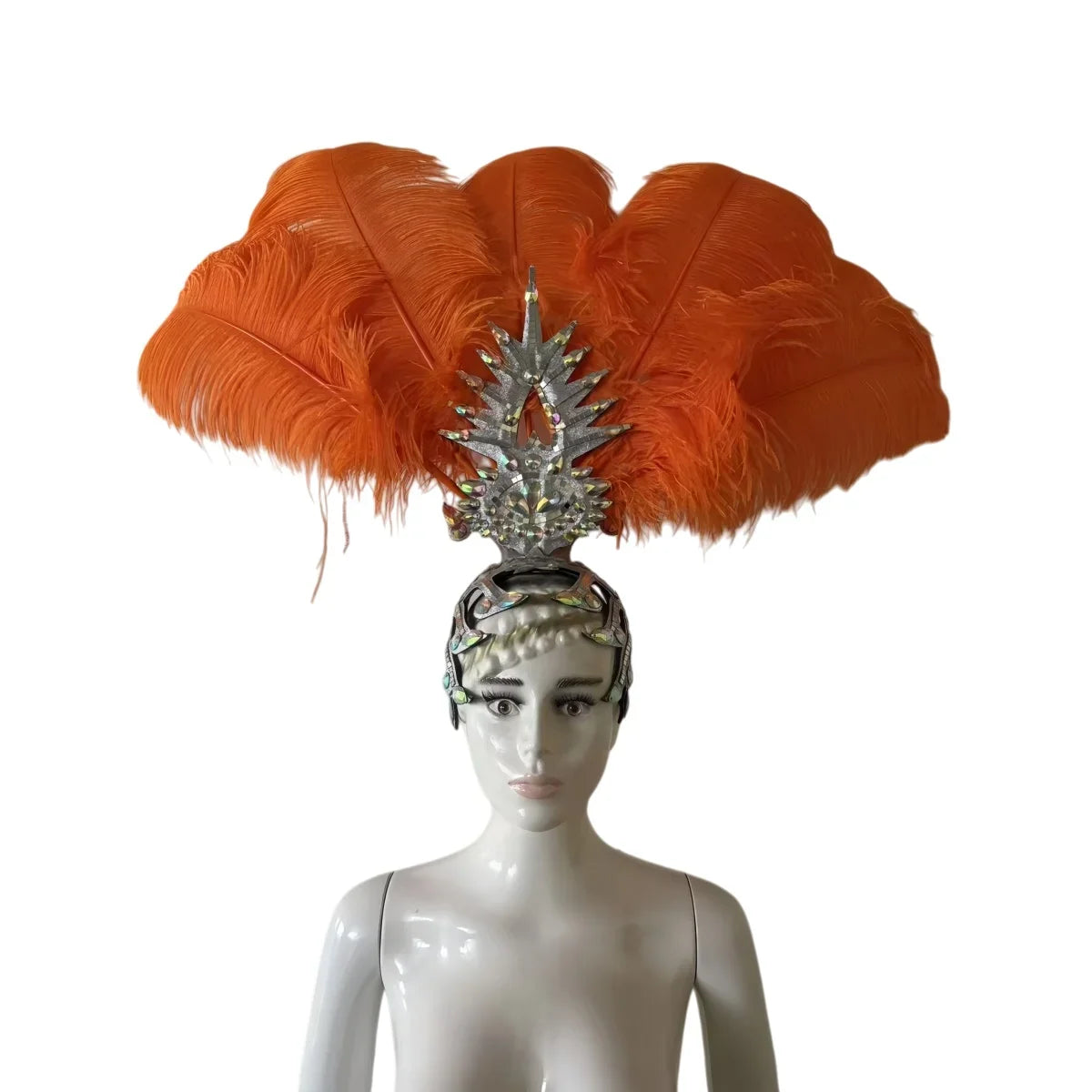 The Stardust Dionysia – Carnival & Samba Feathered Masque Ball Crown | Headdress | Wiccan Center