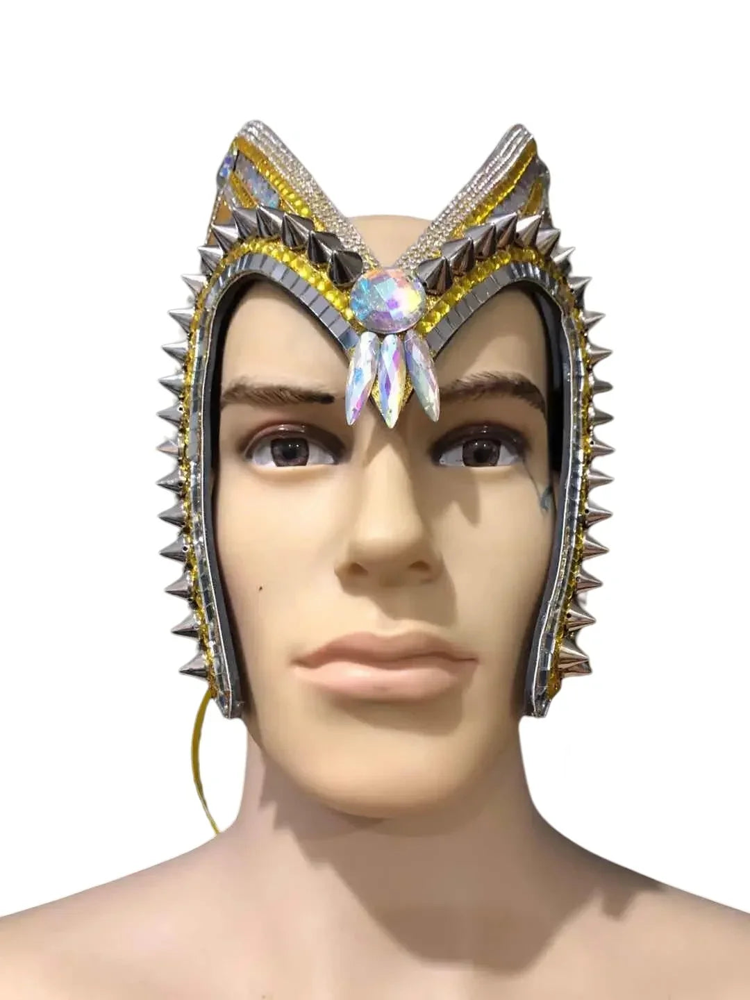 The Stardust Empress – Deluxe Feathered Samba & Carnival Crown