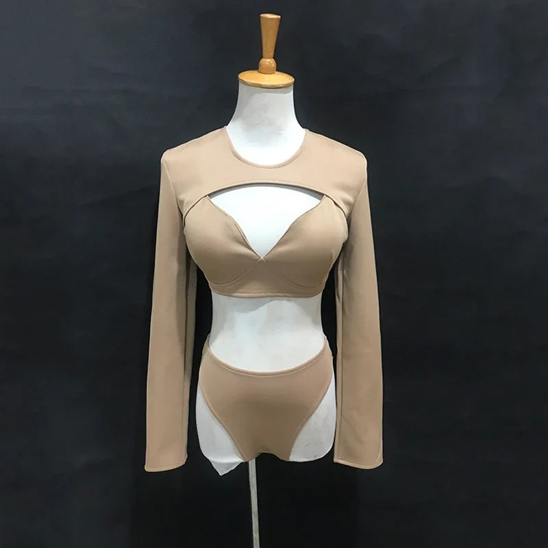 The Stardust Electra Performance Set – Long-Sleeve Pole & Gogo Bikini