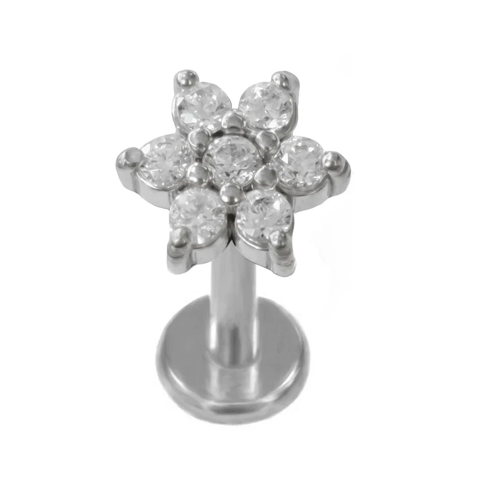Lightning Internal Thread Labret Piercing Crown Bee Flowers Cartilage Earring Tragus Conch 316L Stainlesss Steel Body Jewelry | | Wiccan Center