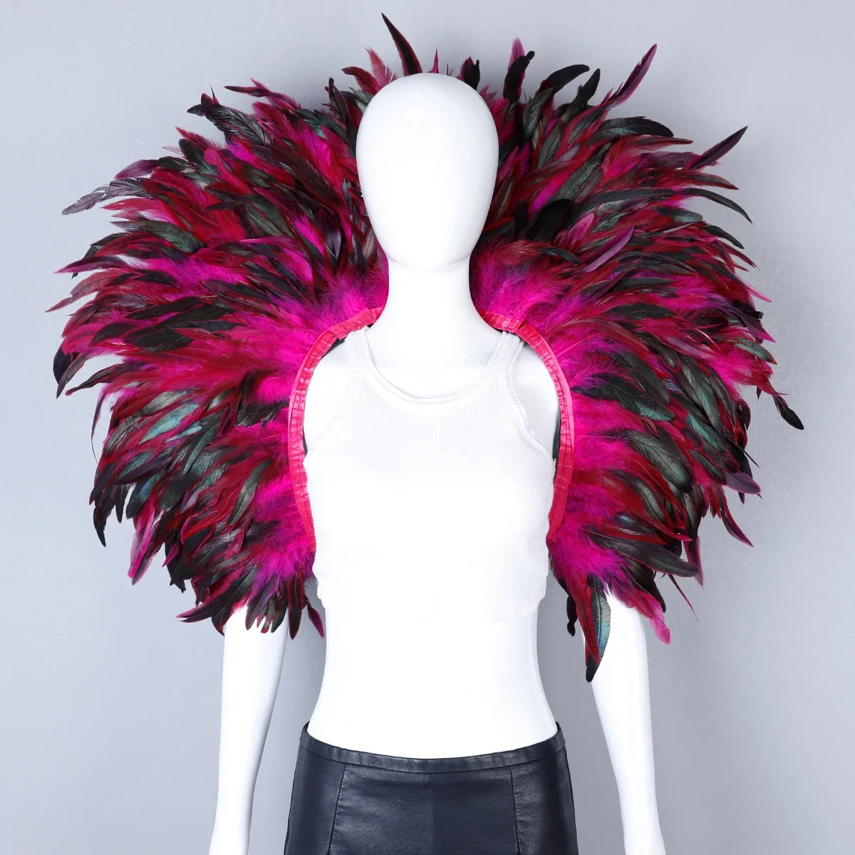 Festival Carnival Feather Shoulder Shawl | Feather Shawl | Wiccan Center