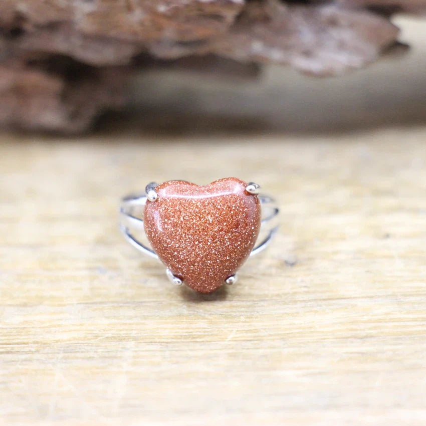 Crystal Heart Rings | rings | Wiccan Center