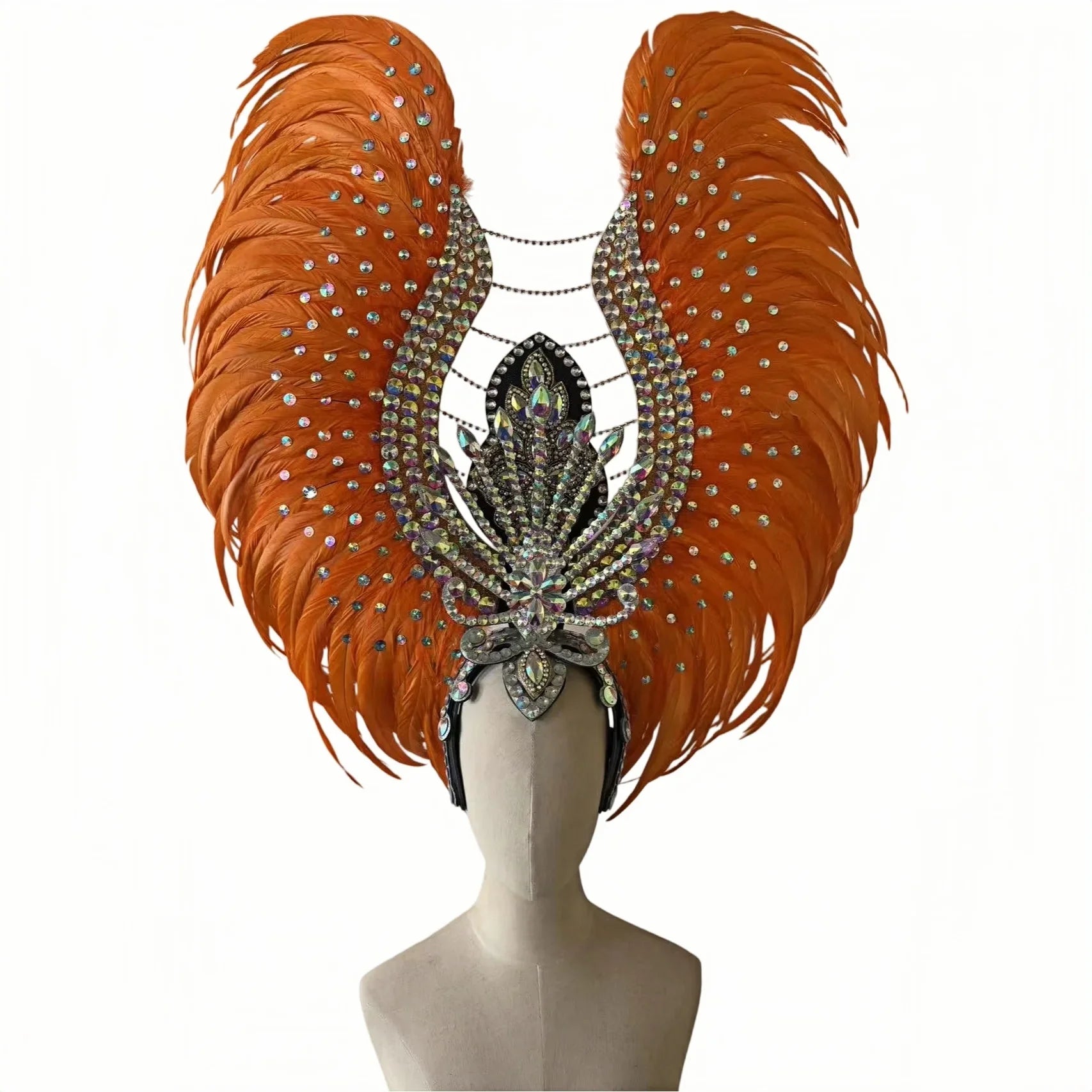 The Stardust Aurora Feather Headdress – Light Purple Cabaret & Carnival Crown | Headdress | Wiccan Center