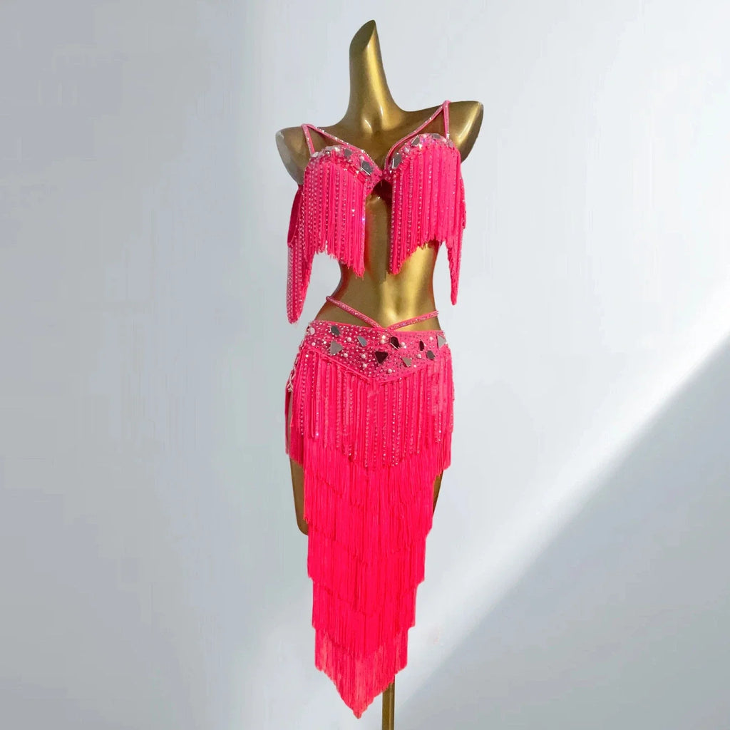 Luxury Tassel Top & Skirt Belly Dance Performance Set | Costume Sets | Wiccan Center