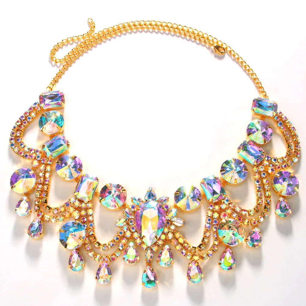 Rhinestone Statement Crystal Drop | Necklaces | Wiccan Center