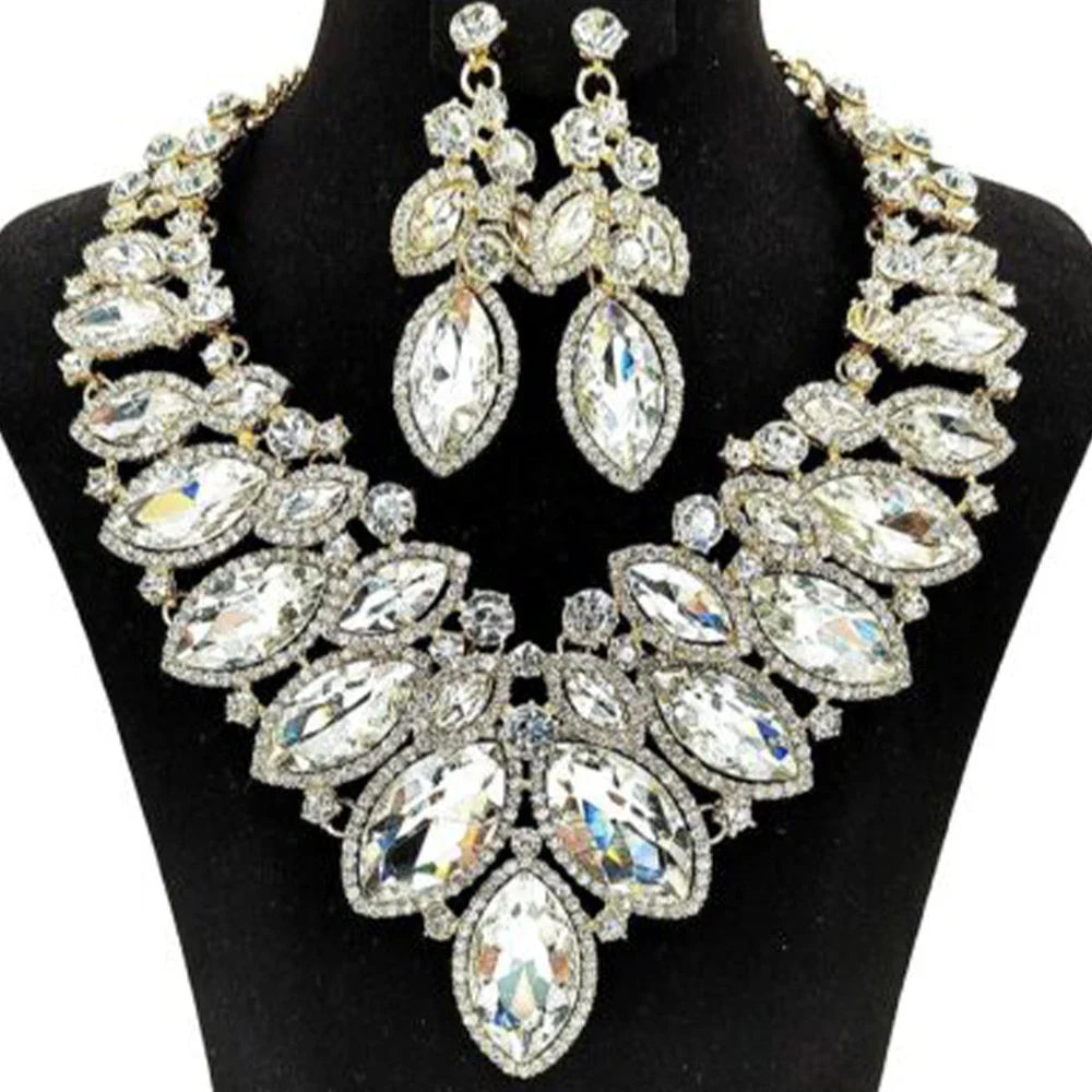 Rhinestone Drop Crystal Drop & Crystal Drop Set | Jewelry Sets | Wiccan Center