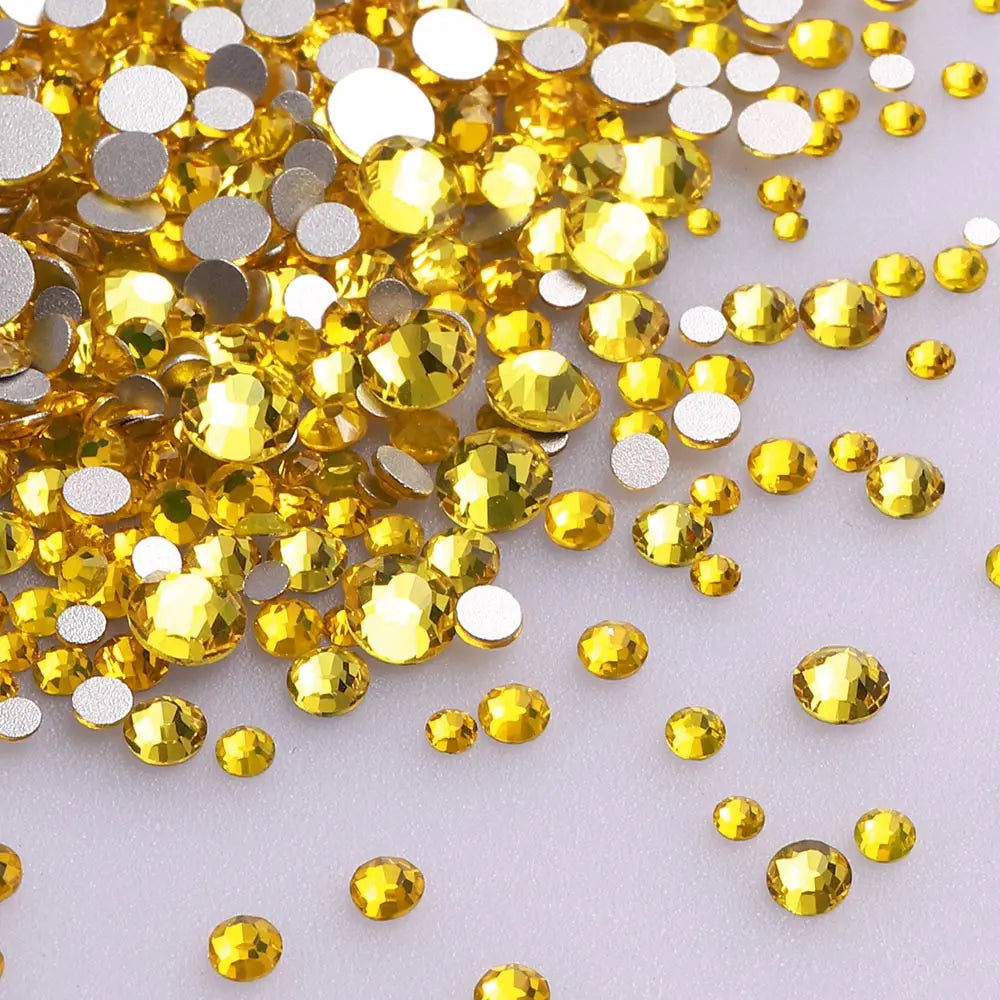 1440PCS SS3-SS20 Mix Size Non-Hotfix Glass FlatBack Rhinestones | Non-Hotfix | Wiccan Center