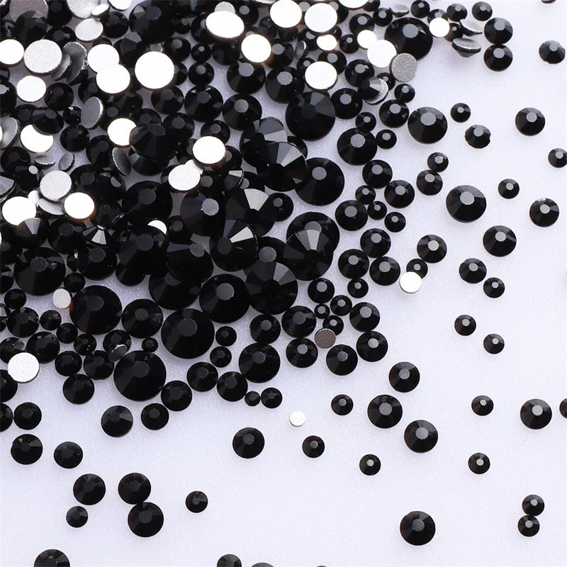 1440PCS SS3-SS20 Mix Size Non-Hotfix Glass FlatBack Rhinestones | Non-Hotfix | Wiccan Center