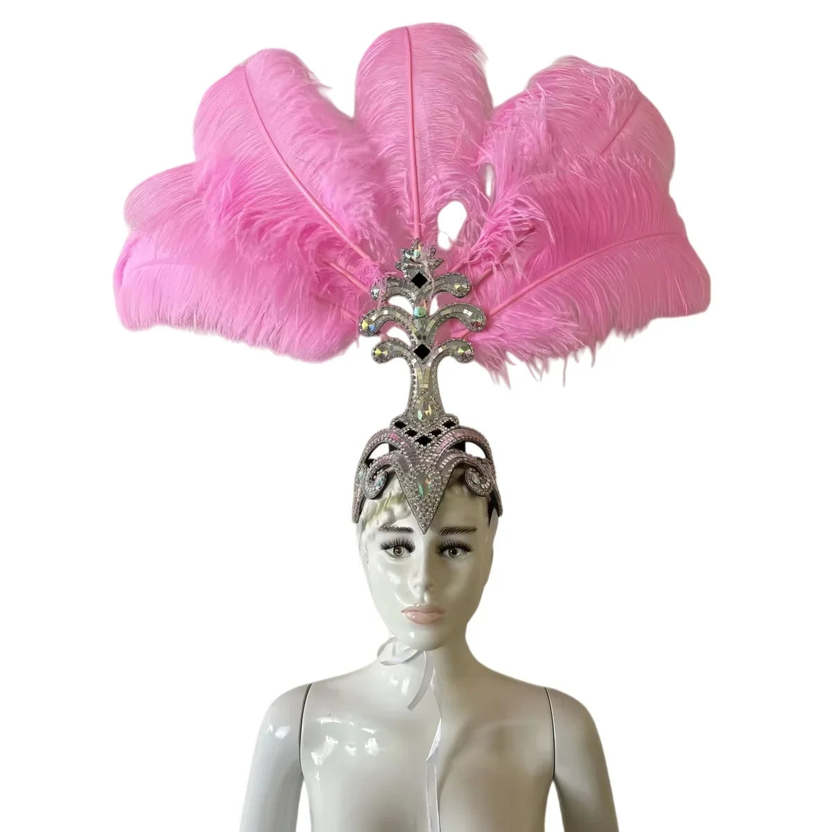 The Stardust Samba Queen – Premium Feathers & Rhinestones Carnival Headdress | Headdress | Wiccan Center